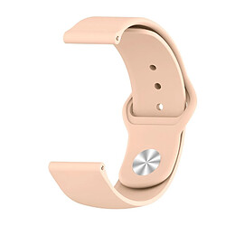 Wewoo Bracelet pour montre connectée en silicone monochrome appliquer Samsung Galaxy Watch Active 22mm rose pâle