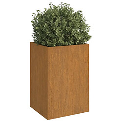 Avis Maison Chic Jardinière,Bac à fleurs - pot de fleur 52x48x75 cm acier corten -GKD55774