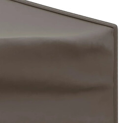 Acheter vidaXL Tente de réception pliable avec parois Taupe 2x2 m