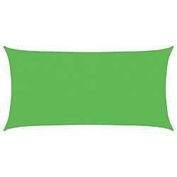 vidaXL Voile d'ombrage 160 g/m² Vert clair 3x6 m PEHD