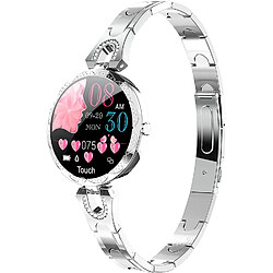 Chrono Montre connectée Homme Garçon Femme Fille à la Mode Coloré Bracelet Tactile écran Sommeil Fréquence Cardiaque Longue durée de la Batterie IP68 étanche(noir)