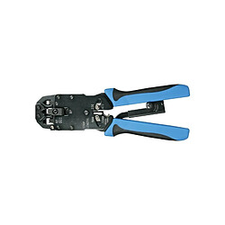 Perel Pince a sertir professionnelle pour connecteurs modulaires 4p4c (rj10), 6p4c (rj11), 8p8c (rj45), dec