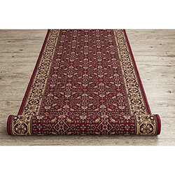 RUGSX TAPIS DE COULOIR ANTIDÉRAPANT BIDJAR bordeaux 100cm 100x450 cm pas cher