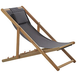 Acheter Beliani Chaise longue Bois Bois clair AVELLINO