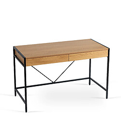 Vivaldi Bureau Ally 123 cm Chêne Doré/Noir