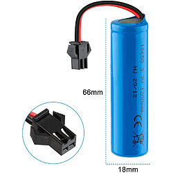 1 Pièce 1S 3.7V 1200mAh Lipo Batterie avec Connecteur SM pour RC Voiture Hors Route