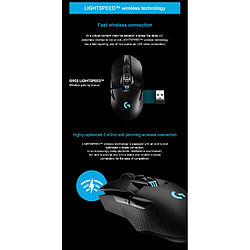 Acheter Universal Souris gaming sans fil RGB 16000dpi mise à niveau pour les gamers sportifs E(Le noir)