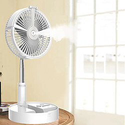 Ventilateur de Sol Rétractable Portable Pliant Ventilateur de pulvérisation d'humidification Multifonction USB