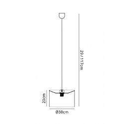 Avis Luminaire Center Suspension Dako Noir 1 ampoule 29cm