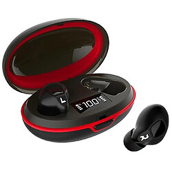 Universal A1 TWS IPX4 étanche Bluetooth 5.0 casque Bluetooth intelligent avec affichage numérique et boîtier de charge.