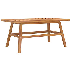 vidaXL Table basse 100x50x45 cm bois massif d'acacia