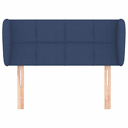 Avis Maison Chic Tête de lit moderne avec oreilles pour chambre - Décoration de lit Bleu 83x23x78/88 cm Tissu -MN24555