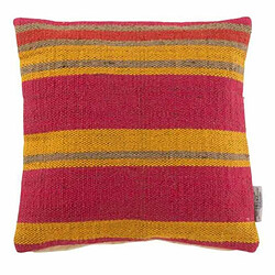 Paris Prix Coussin Déco Anna 45x45cm Rouge & Jaune Ocre