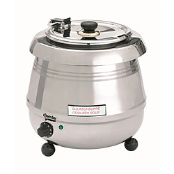 Soupière De Luxe inox couvercle ajouré - H 360 mm - Bartscher 9 L 