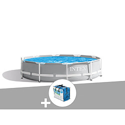 Kit piscine tubulaire Intex Prism Frame ronde 3,66 x 0,76 m + Bâche à bulles