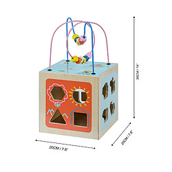 Acheter Grand cube d’activité en bois 4 en 1 jeu d’éveil 1 an premier âge éducatif apprentissage bébé Teamson Kids PS-T0006