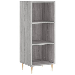 vidaXL Buffet sonoma gris 34,5x32,5x90 cm bois d'ingénierie