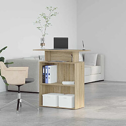 Avis vidaXL Bureau réception chêne sonoma 100x40x104 cm bois d'ingénierie