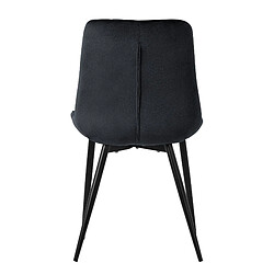 Avis ML-Design Lot de 6 Chaises de Salle à Manger, Noir, Assise en Velours avec Pieds Métalliques Noirs