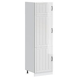 vidaXL Armoire de cuisine Lucca blanc brillant bois d'ingénierie