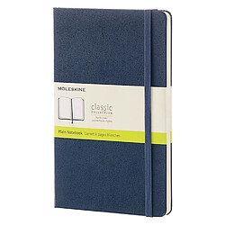 Carnet Moleskine rigide 13 x 21 cm ivoire uni 240 pages - bleu nuit