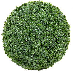 Pegane Plante artificielle haute gamme Spécial extérieur / Buis boule GG artificiel - Dim : H.54 x D.54 cm