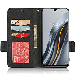 Etui en PU texture litchi, anti-chute, fermoir magnétique avec support pour votre Infinix Note 12 G96 4G X670 - noir