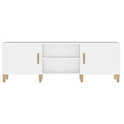 Acheter vidaXL Meuble TV Blanc 150x30x50 cm Bois d'ingénierie