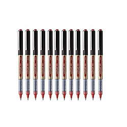 Uni Ball Biros à encre liquide Uni-Ball Rollerball Eye Broad UB-150 Rouge 12 Unités