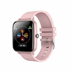 P6 Smart Watch 1.54 Pouces Écran Tactile Complet Bluetooth Call Music Player Mode Multisport Smartwatch Rose