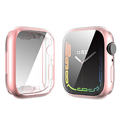 Coque en TPU ENKAY électroplaqué, rose pour votre Apple Watch Series 7 41mm