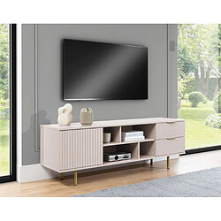 Bestmobilier Monica - meuble TV - beige - 150 cm