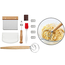 Avis Fouet à Pâte Mélangeur Pain Score Grattoir à Pâte Kit De Cuisson Style C