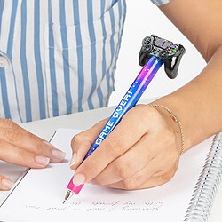 Totalcadeau Stylo à l’encre noire avec embout manette Game Over pas cher