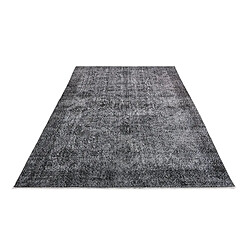 Avis Vidal Tapis de laine 267x160 noir Ultra Vintage