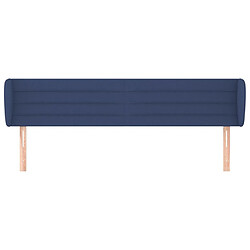 Avis Maison Chic Tête de lit scandinave avec oreilles,meuble de chambre Bleu 163x23x78/88 cm Tissu -MN65432