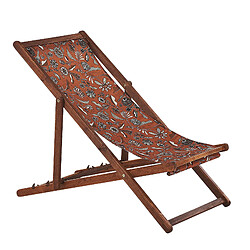 Acheter Beliani Chaise longue Bois Marron foncé ANZIO