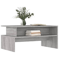 Avis Maison Chic Table basse,Table Console Table d'appoint, Table pour salon sonoma gris 90x55x42,5 cm bois d'ingénierie -MN34224