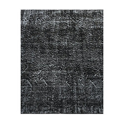 Avis Vidal Tapis de laine 279x114 noir Ultra Vintage