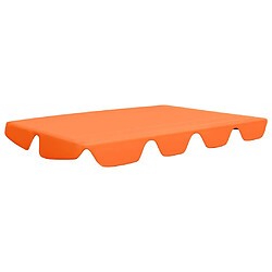 vidaXL Toit de rechange de balançoire orange 150/130x105/70 cm