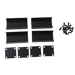 Set de 2 Coffret Electronique DIY Boîtier en Aluminium Boîte à Instruments de Jeu pour Projets Electroniques, Unités d'Alimentation - 50x25x25mm