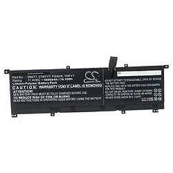 vhbw Batterie compatible avec Dell Precision 5530 2-in-1 ordinateur portable Notebook (6500mAh, 11,4V, Li-polymère)