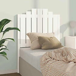 Maison Chic Tête de lit moderne pour chambre - Décoration de lit Blanc 81x4x110 cm Bois massif de pin -MN87638