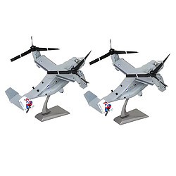 2pcs 1: 72 Américain Bell V-22 Modèle D'avion Hélicoptère Moulé Sous Pression Jouet Enfant