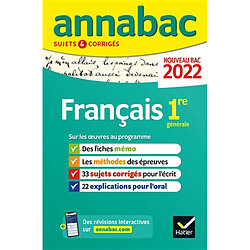 Français 1re générale : nouveau bac 2022 - Occasion