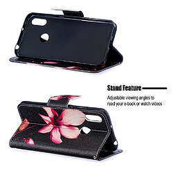 Etui en PU impression de motifs motif floral pour votre Huawei Y6 (2019)/Y6 Pro (2019)/Y6 Prime (2019)