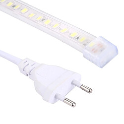 Avis Wewoo Ruban LED Waterproof blanc Bande de lumière étanche IP65 SMD 5730 avec prise de courant, 120 / m, Longueur: 1 m, AC 220V chaud