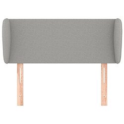 Avis Maison Chic Tête de lit scandinave avec oreilles,meuble de chambre Gris clair 83x23x78/88 cm Tissu -MN36143