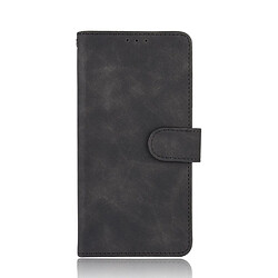 Etui en PU Sensation de toucher de la peau avec support noir pour votre Oppo Find X3 Pro/Find X3