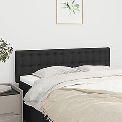 vidaXL Têtes de lit 2 pcs Noir 72x5x78/88 cm Tissu